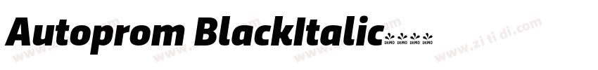 Autoprom BlackItalic字体转换